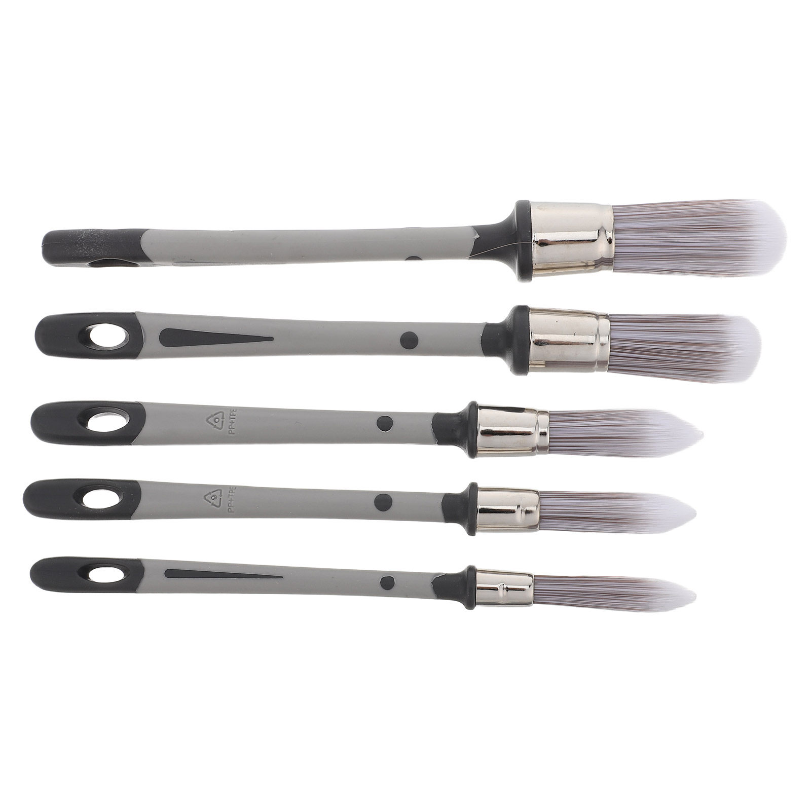 Detailing Brush Set - 5-delige precisie detailverfborstelset met fijne ronde